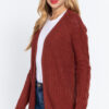 Long Slv Open Front Sweater Cardigan - Image 3