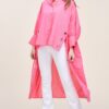 Oversized Shirt With Long Back - Image 3