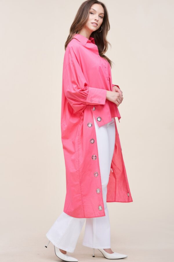 Oversized Shirt With Long Back - Image 6