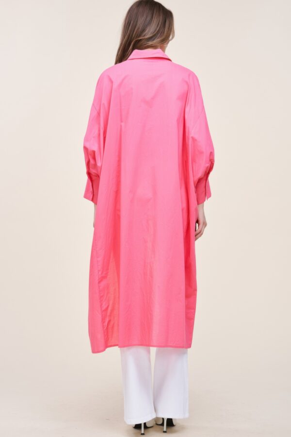 Oversized Shirt With Long Back - Image 7